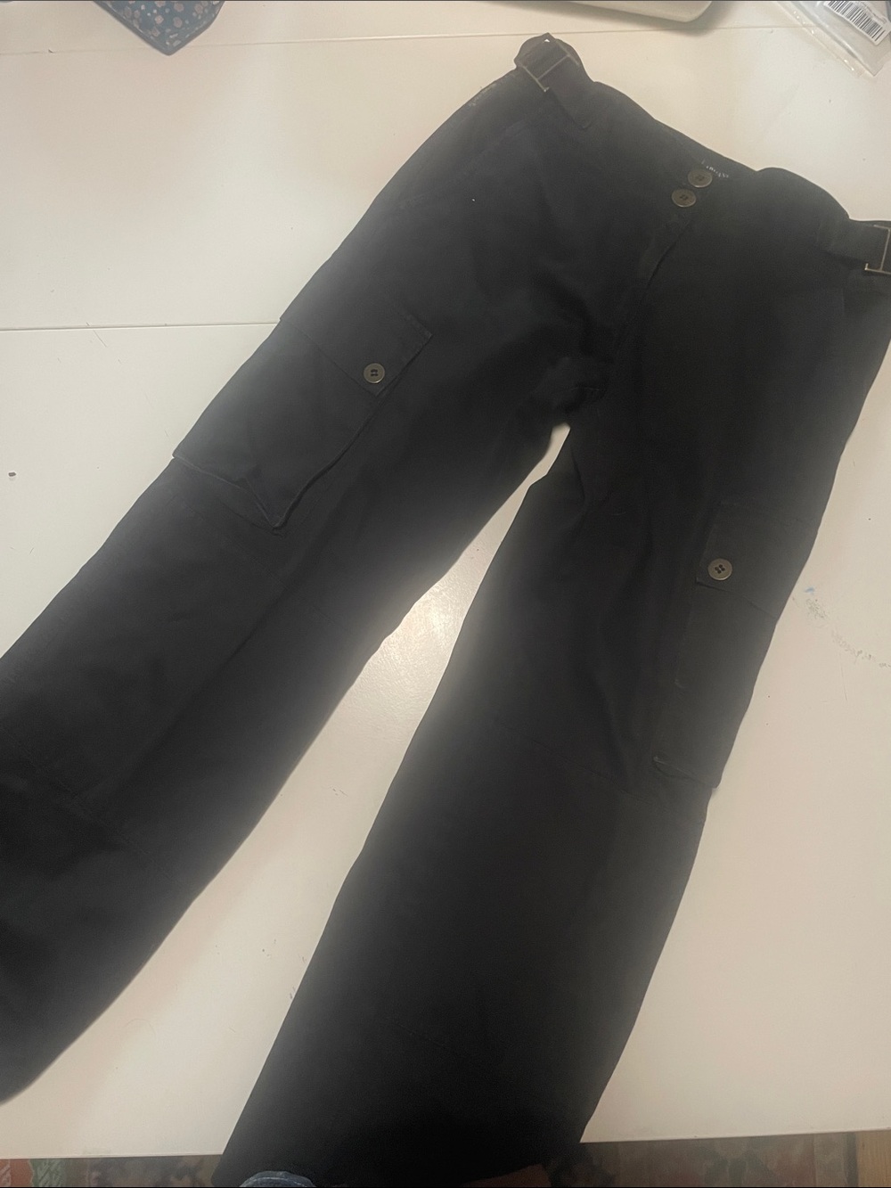 Armani Jeans Black Cargo Pants